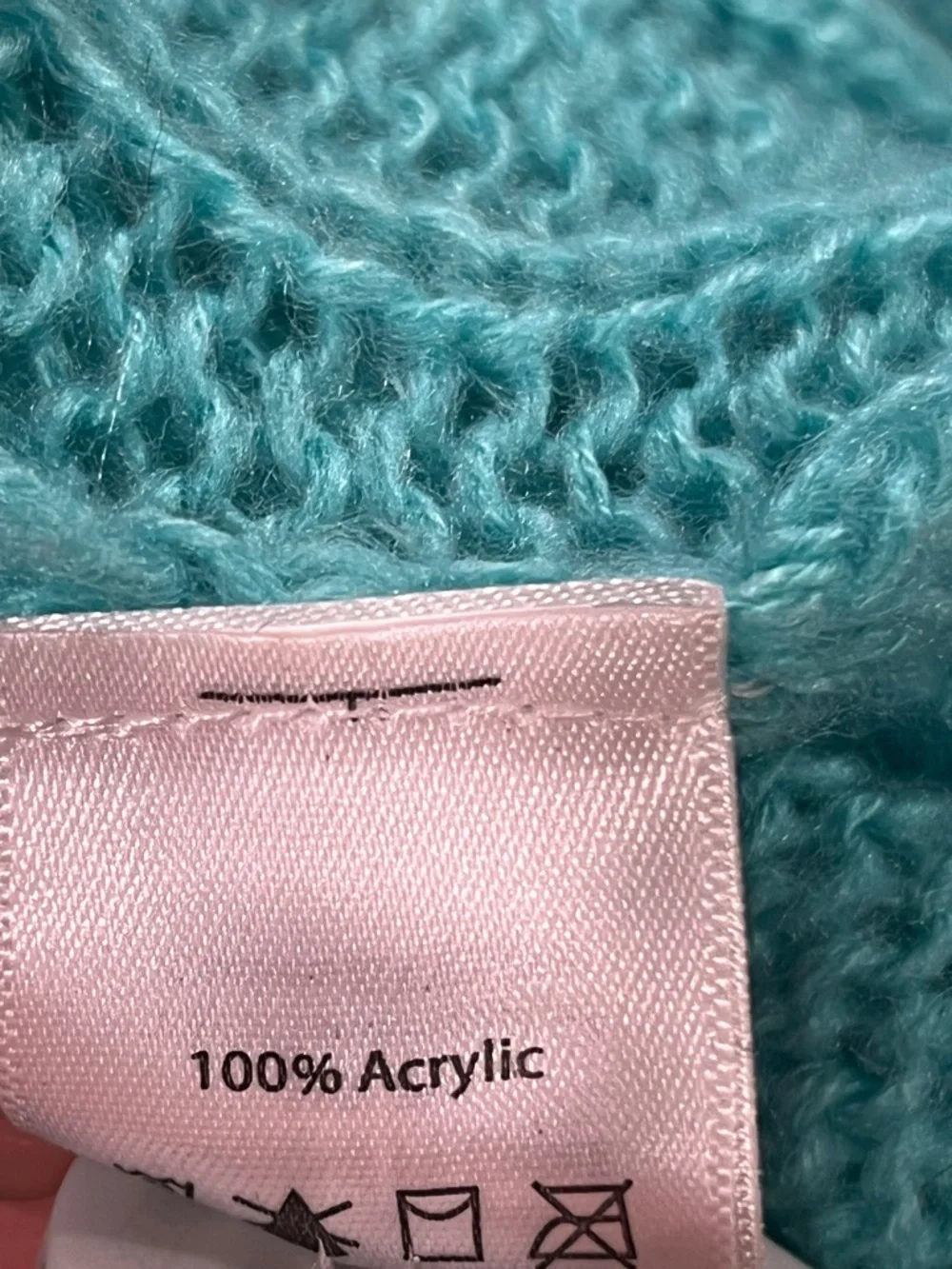 LuLaRoe oversized Teal Cable-Knit Cardigan with Gray Trim size‎ medium